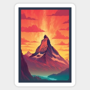 Zermatt,Matterhorn,Switzerland,Poster Sticker